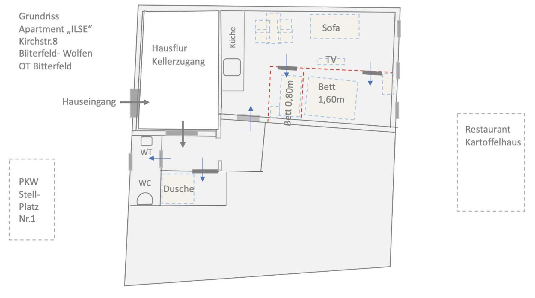 Appartement "Ilse" An Der Goitzsche Inklusive Parkplatz Bitterfeld-Wolfen Ngoại thất bức ảnh